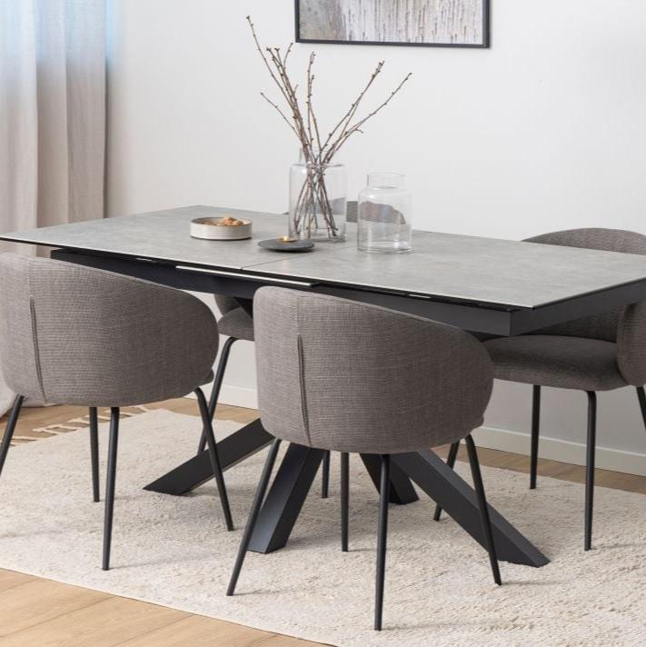 Elegant Comfort Black Legs Henley Dining Chair (Available in 4 Colors)