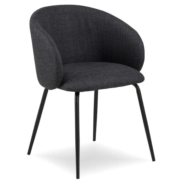 Elegant Comfort Black Legs Henley Dining Chair (Available in 4 Colors)