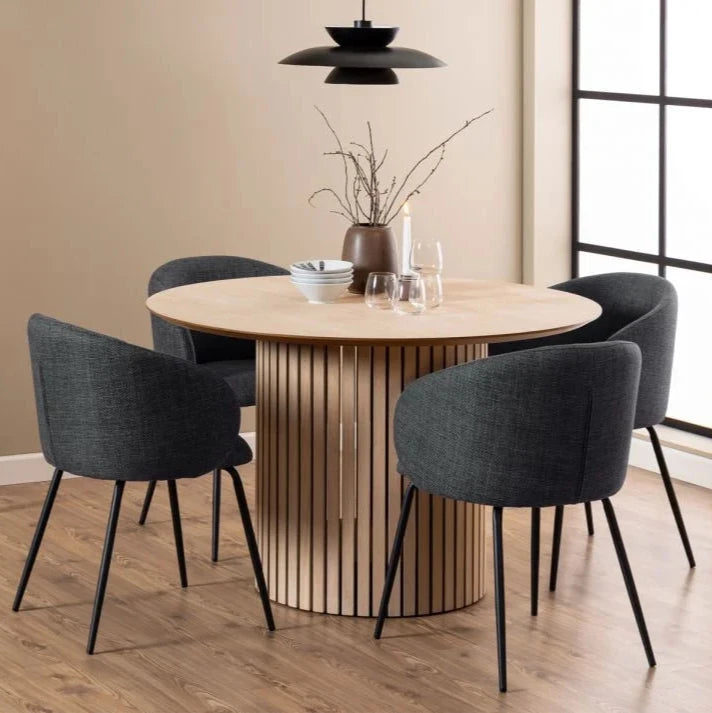 Elegant Comfort Black Legs Henley Dining Chair (Available in 4 Colors)