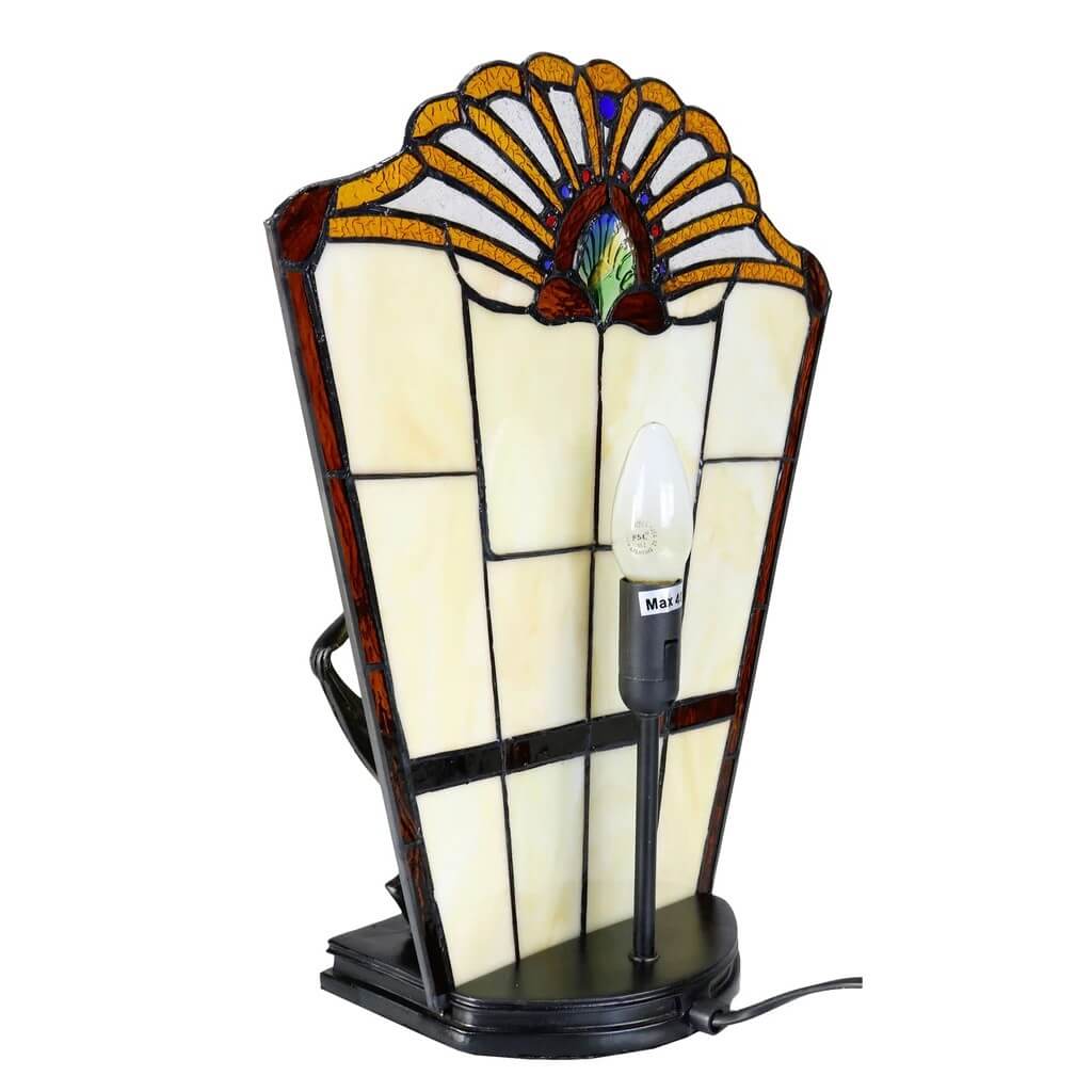 Elegant Dancing Lady Tiffany Shade Table Lamp (Available In 3 Colors)