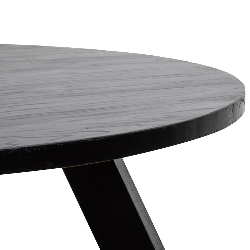 Elegant Ebony Dining Table 150cms - Black