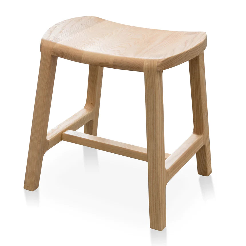 Elegant Ergonomic Bar Stool - Natural