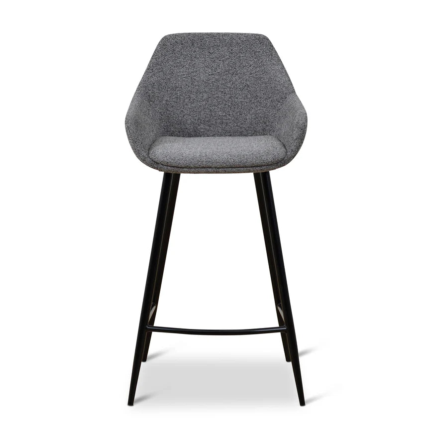 Elegant Essentials Fabric Bar Stool - Spec Charcoal - (Set of 2)