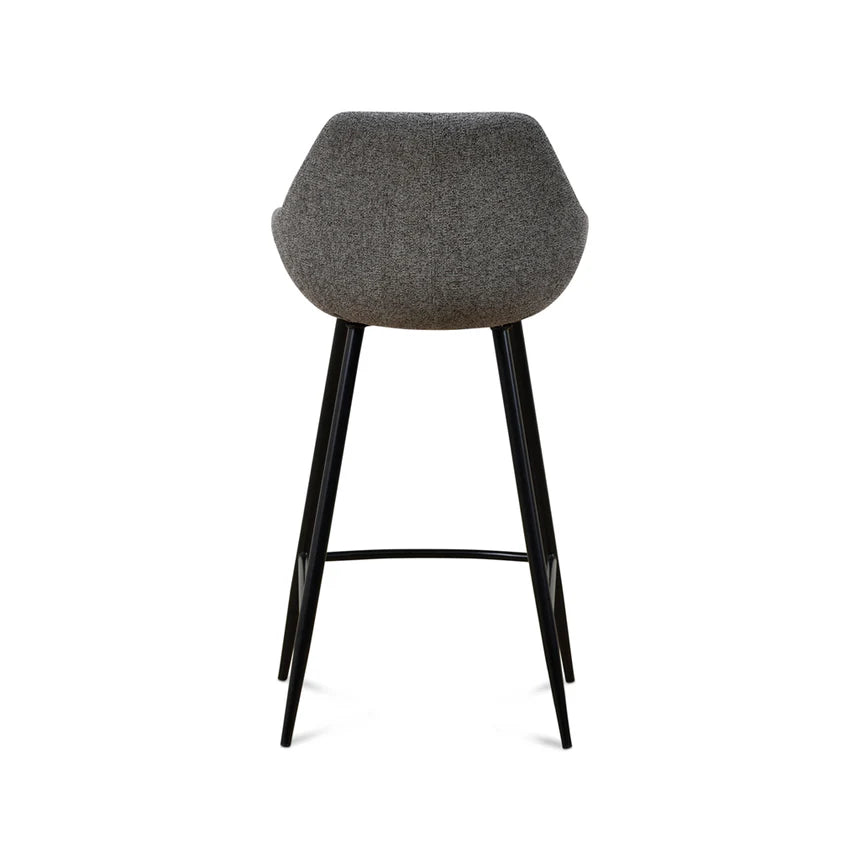 Elegant Essentials Fabric Bar Stool - Spec Charcoal - (Set of 2)