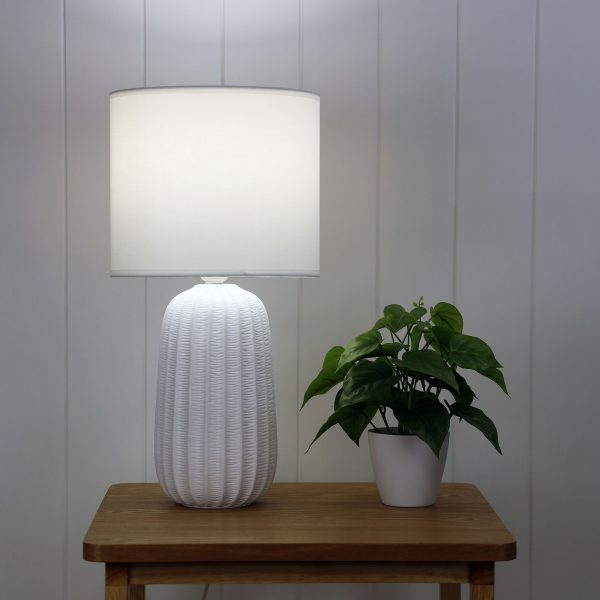 Elegant Glazed Ceramic Table Lamp 47cms (Available in 4 Colors)