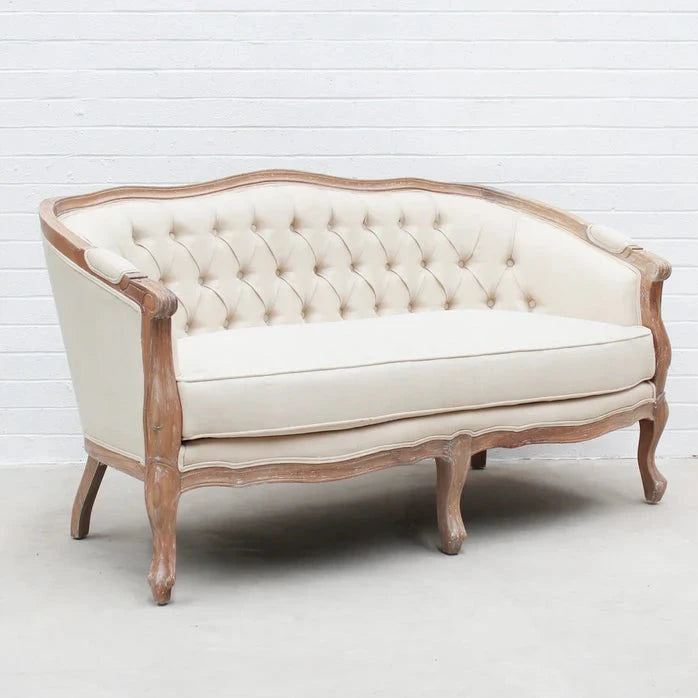 Elegant Lounging Chaise Sofa - Weathered Oak