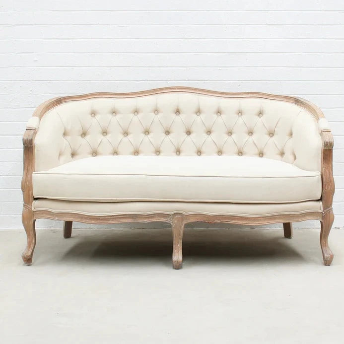 Elegant Lounging Chaise Sofa - Weathered Oak