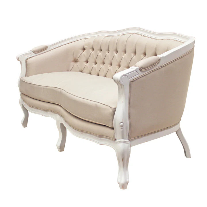 Elegant Lounging Chaise Sofa - White