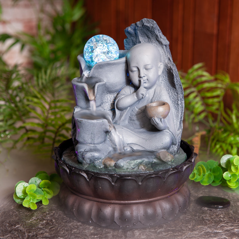 Elegant Monk Drift Water Fountain