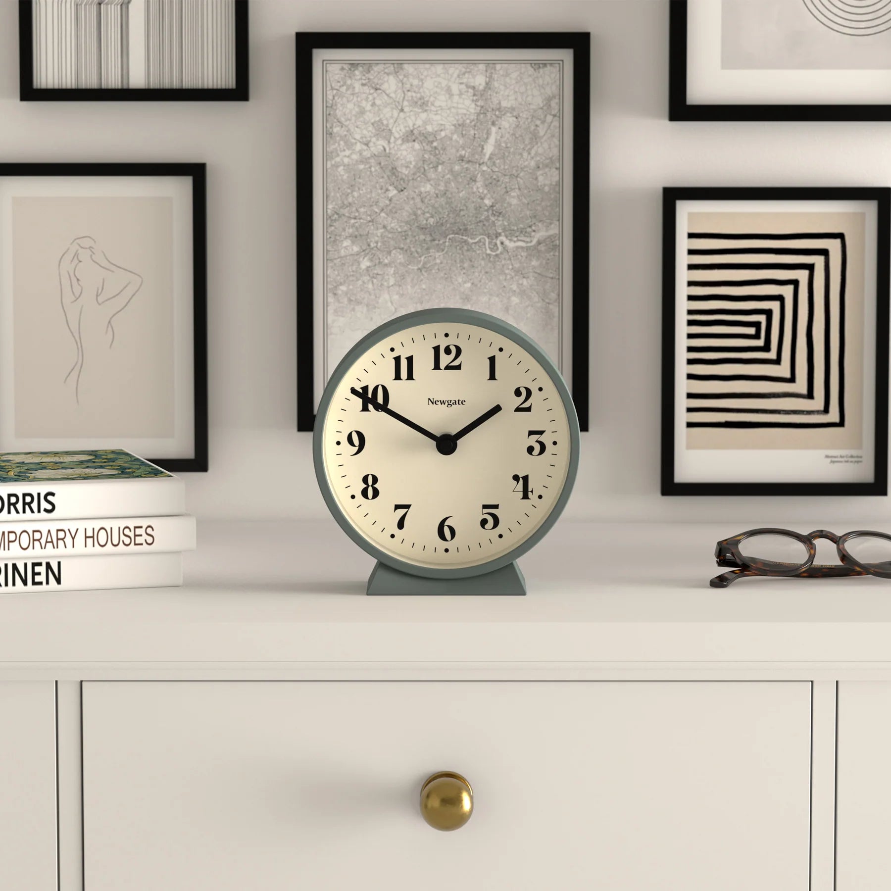 Elegant Newgate Theatre Mantel Clock - Available in 3 Colors