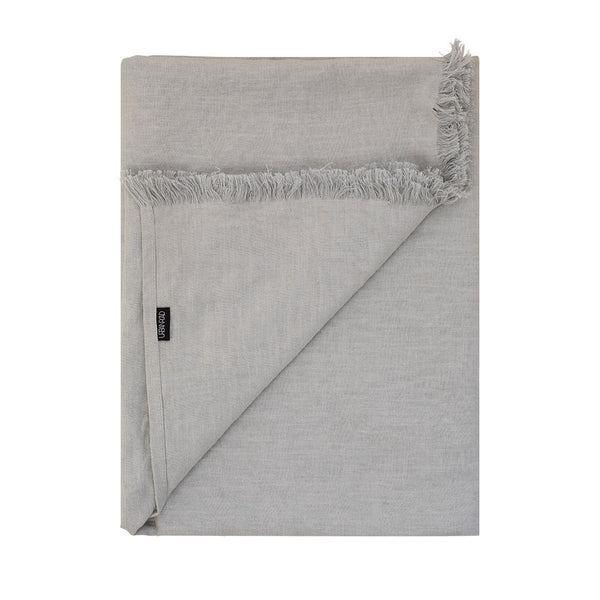 Elegant Oakley Linen Throw - Sky Blue - 130x230cms