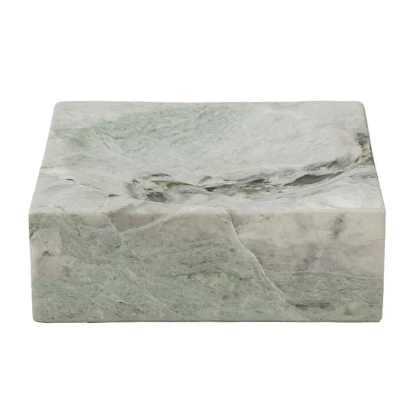 Elegant Ren Incense Holder in Marble - Jade Green