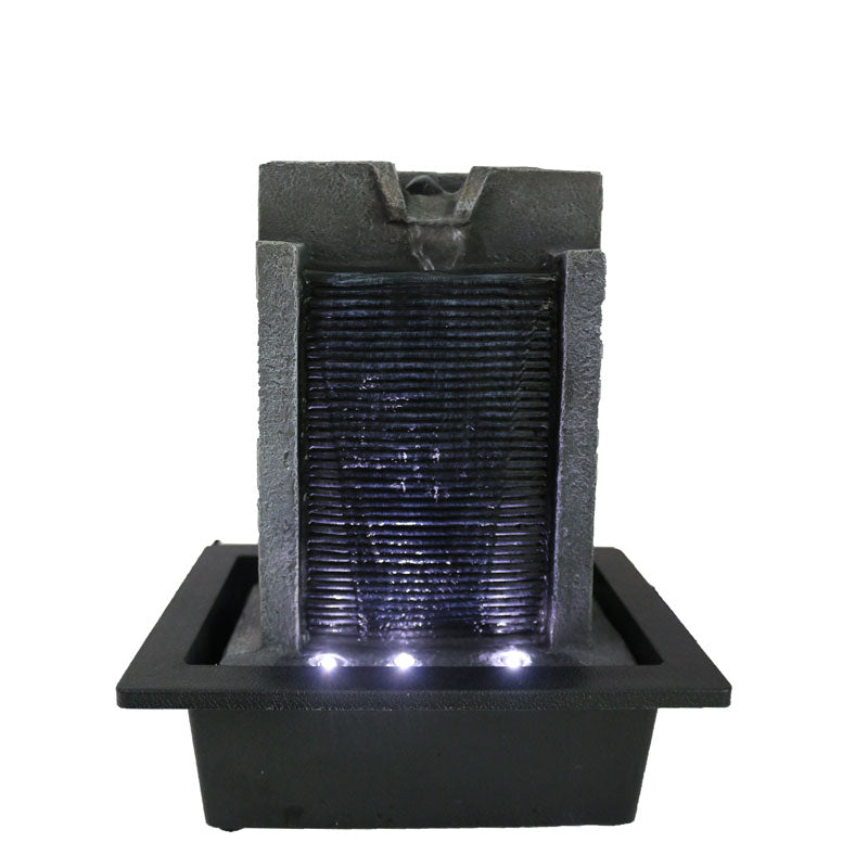 Elegant Slab Falls Indoor Fountain