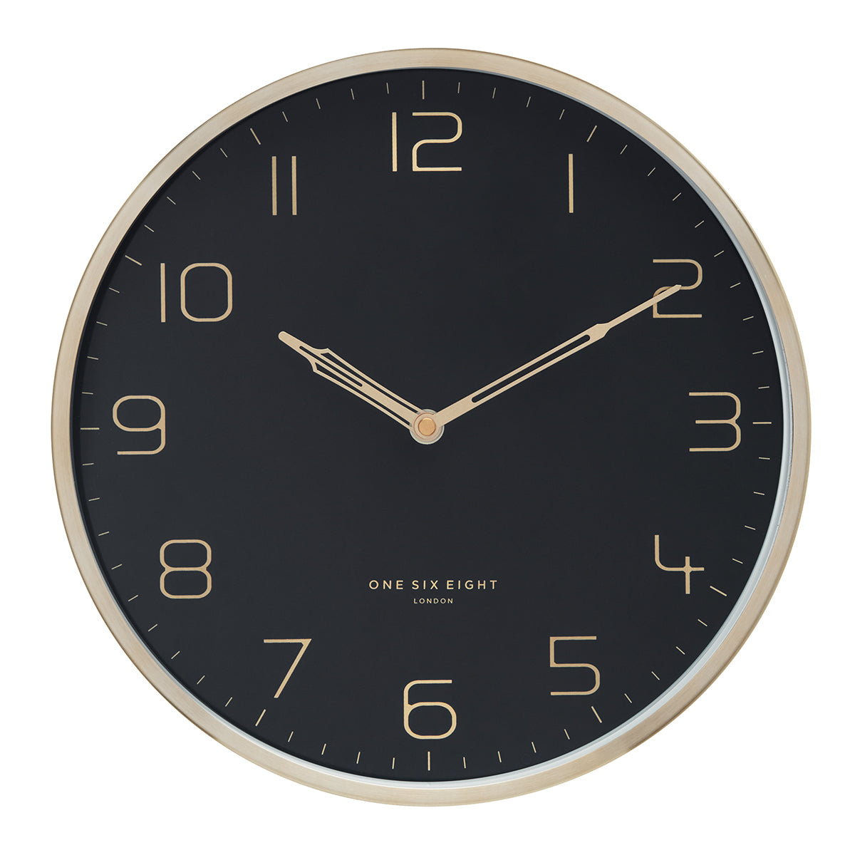 Elegant Touch Black Wall Clock 30cms