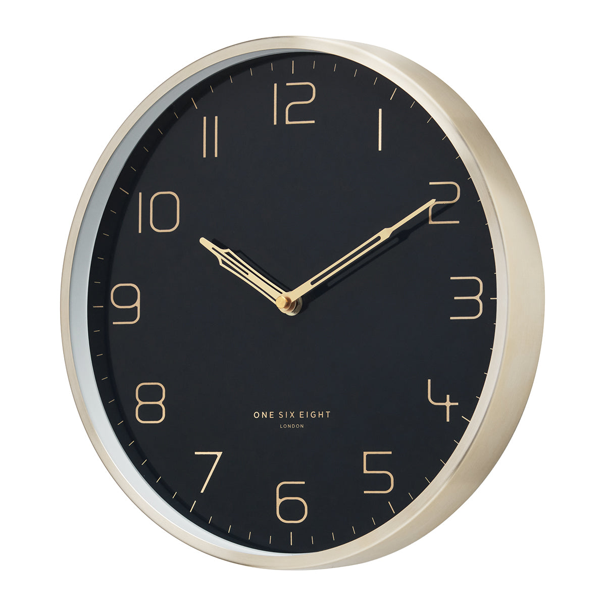 Elegant Touch Black Wall Clock 30cms