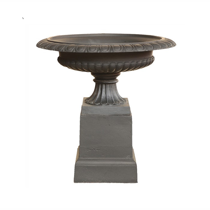 Elegant Urn Venetian Cast Iron - Black