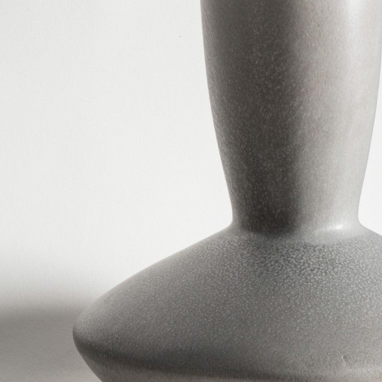 Elegant Vase in Subtle Grey for a Modern Touch