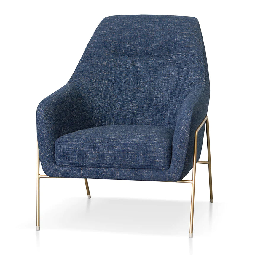 Elegant & Stylish Lounge Armchair - Dark Blue