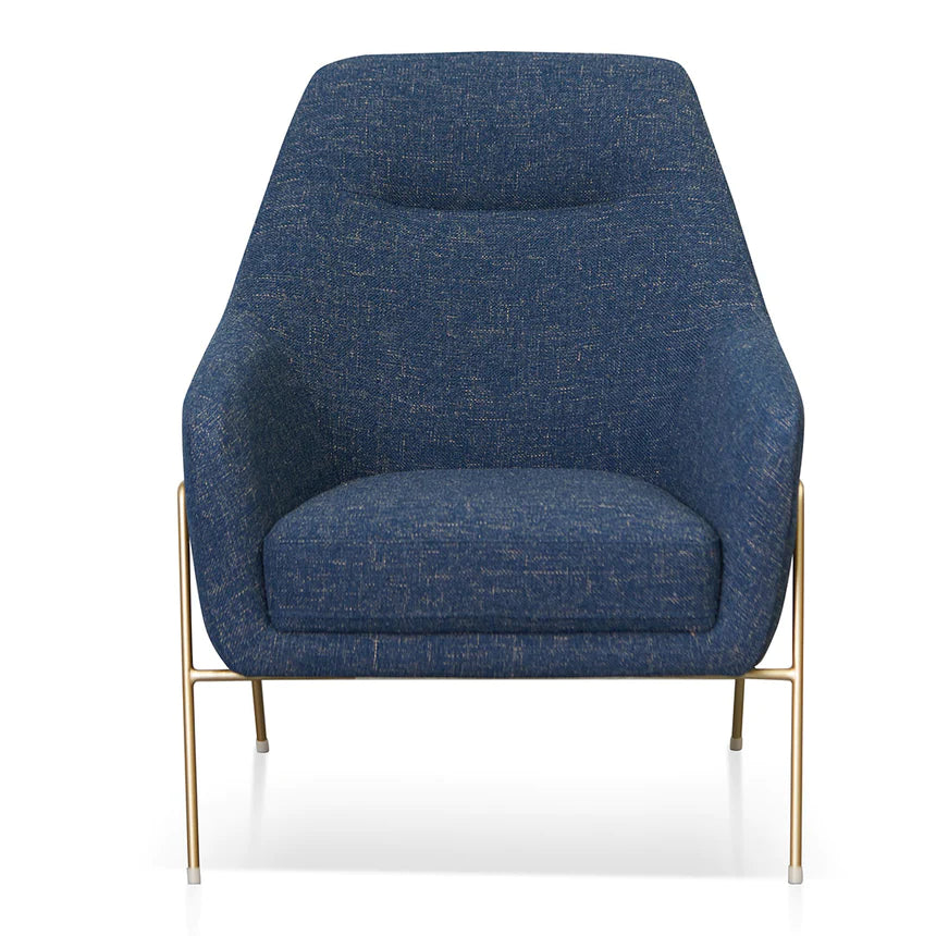 Elegant & Stylish Lounge Armchair - Dark Blue