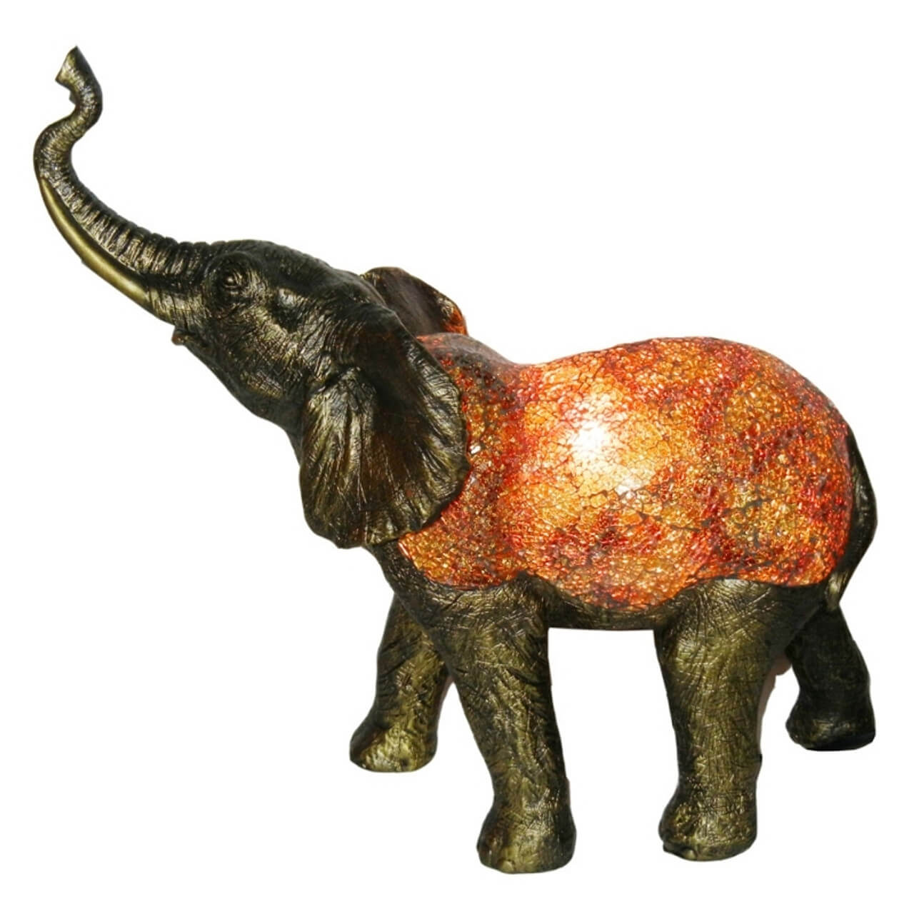 Elephant Tiffany Shade Table Lamp