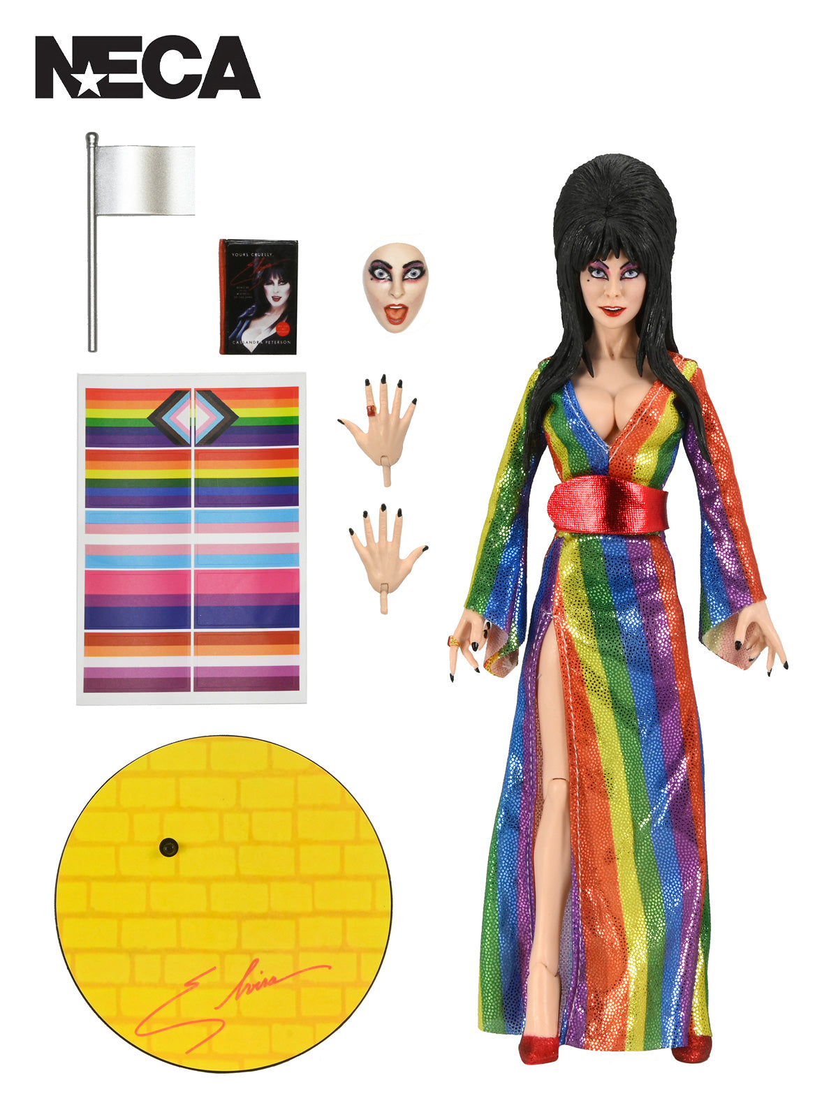 Elvira Mistress of the Dark Over The Rainbow 8" Scale Action Figurine