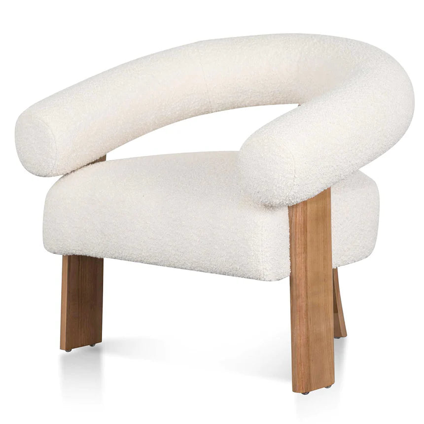 Elysian Rest Lounge Armchair - White