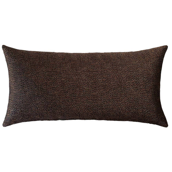 Ember Wood Rectangle Brown Cushion - 80X40cms