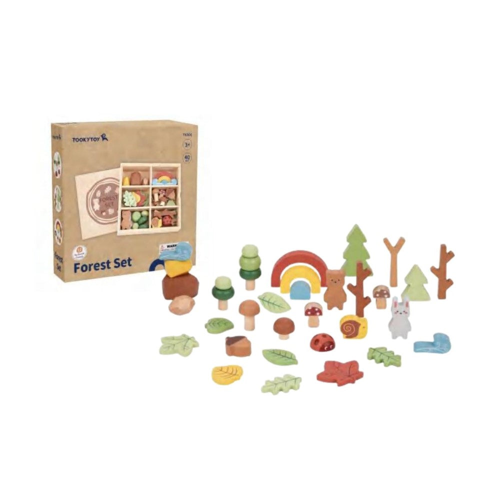 Enchanted Woodland Friends Wooden Forest Set