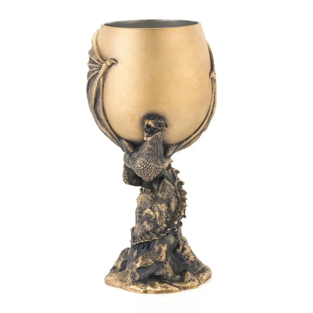 Royal Selangor Game of Thrones Dragon Pewter Goblet - Gold