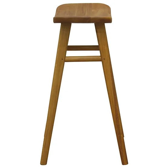 Enduring Style Oval Solid Timber Counter Stool - Brown