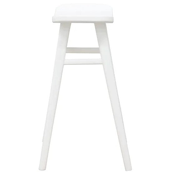 Enduring Style Oval Solid Timber Counter Stool - White