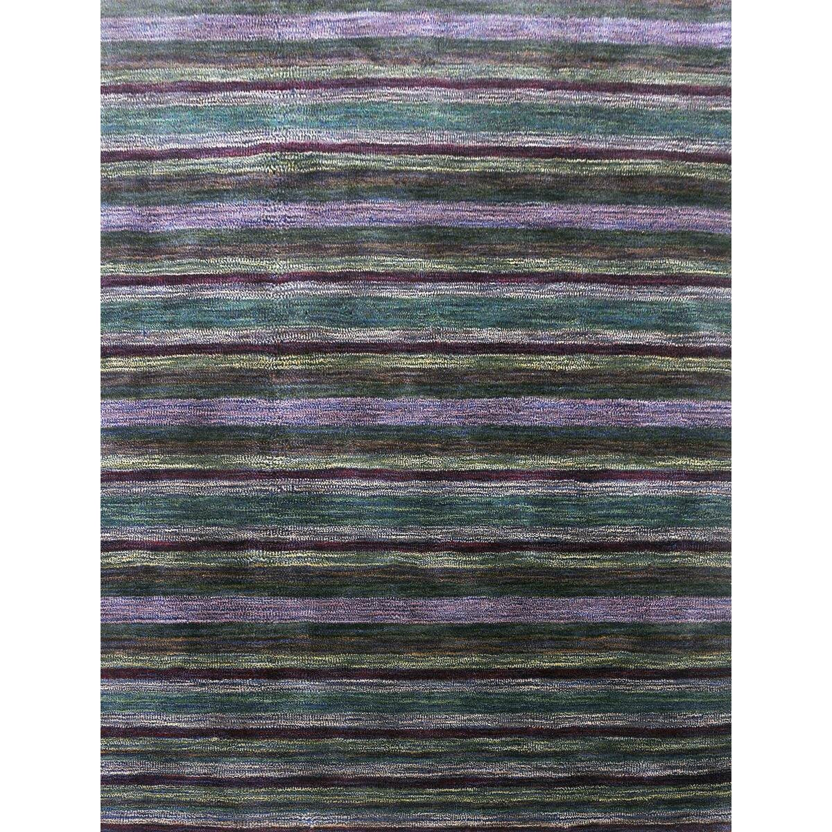 Enhanced Stripes Handmade Woolen Rug Grey - (Available in 3 Sizes)