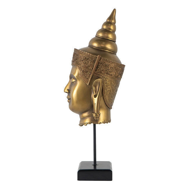 Enlightened Elegance Buddha Head Statue