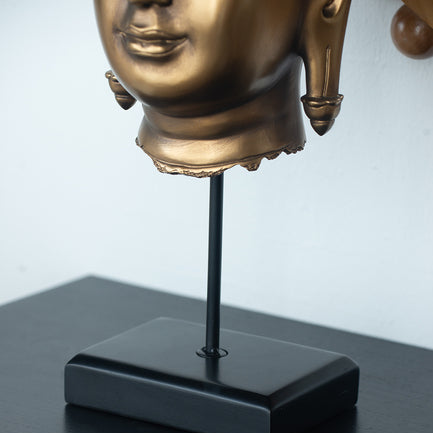 Enlightened Elegance Buddha Head Statue