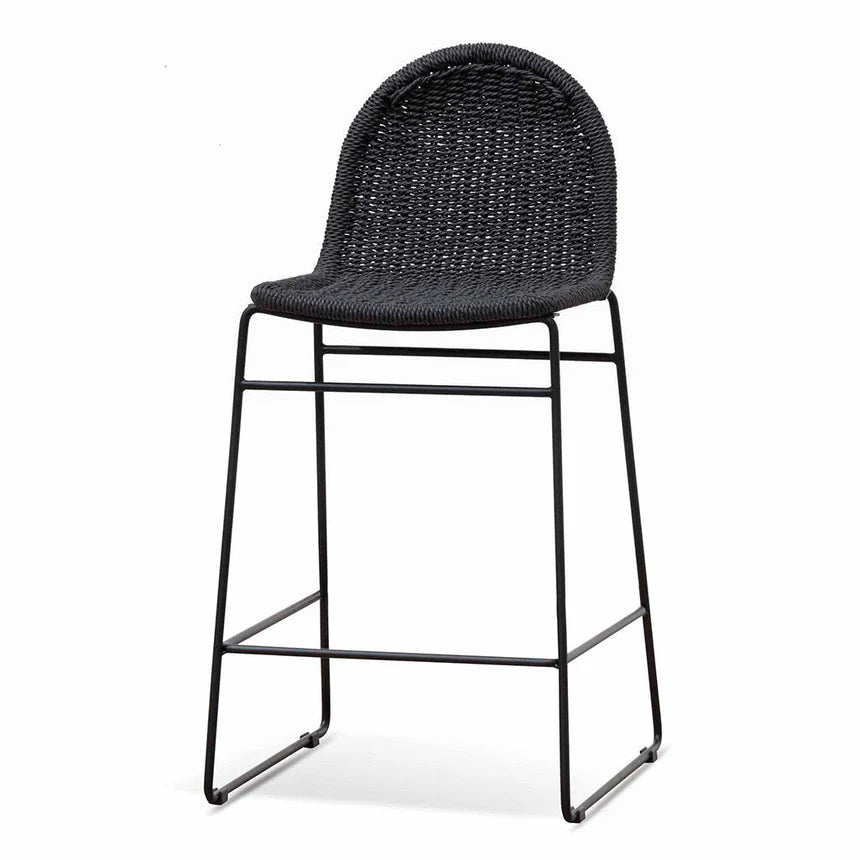 Ergonomic Design Barstool Set of 2 - Black