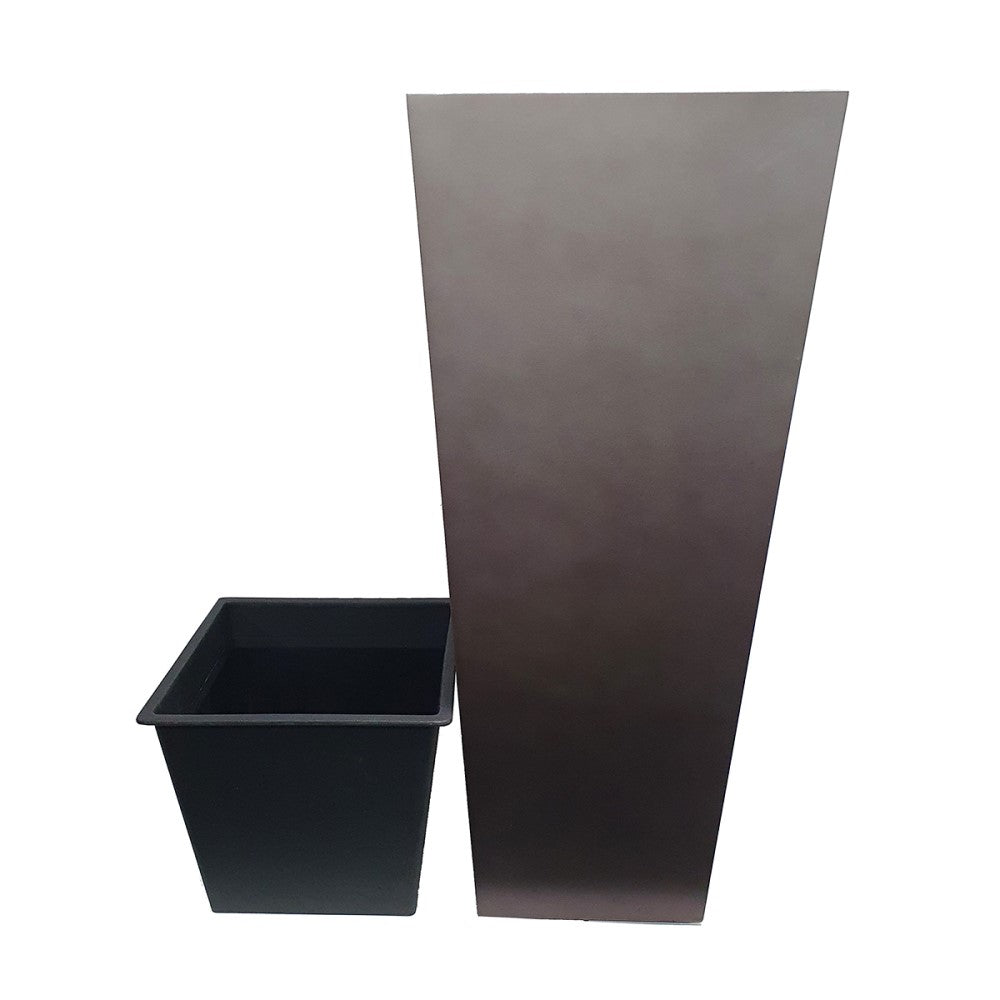 Eternal Coffee Squared Indoor Planter Pot 95cms (Available in 2 Sizes)