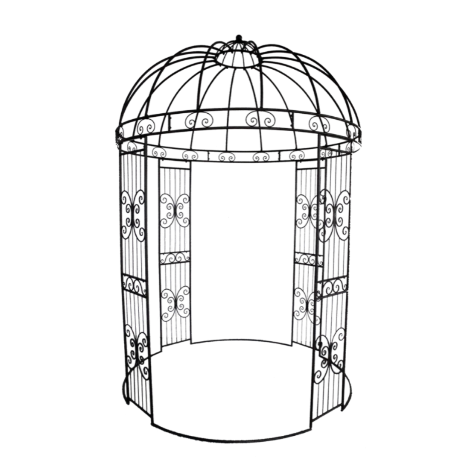 Ethereal Elegance Metal Garden Gazebo