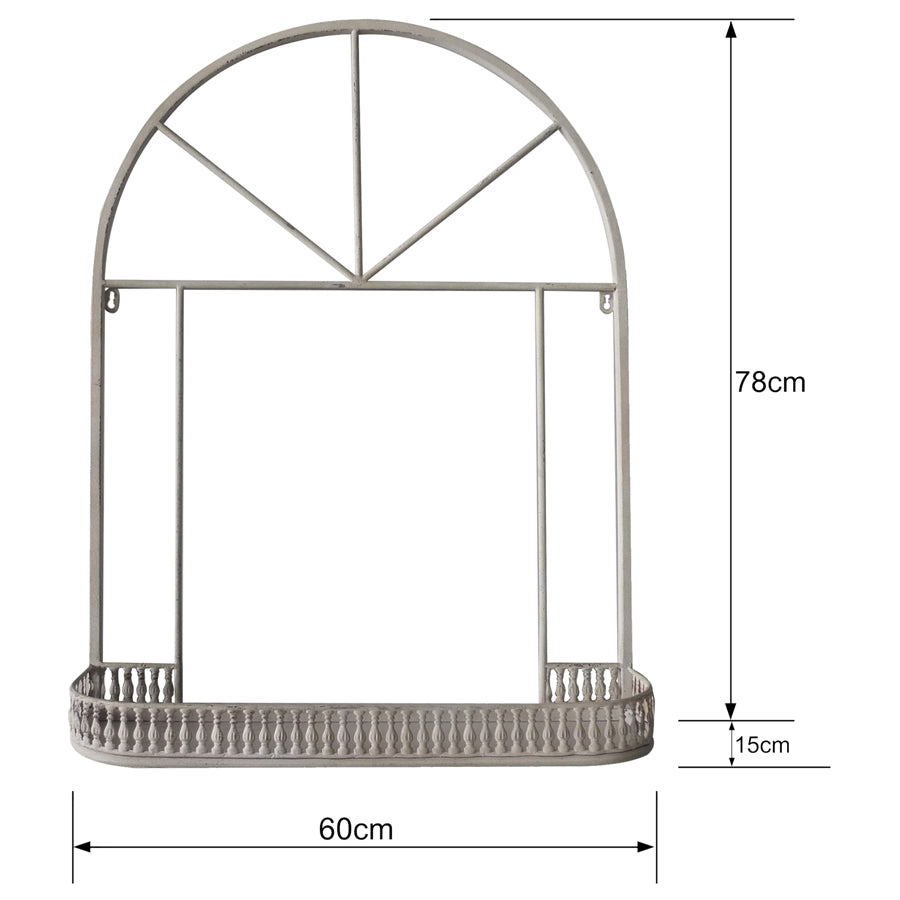 Everlasting Martinique Arch Wall Plant Holder/Shelf