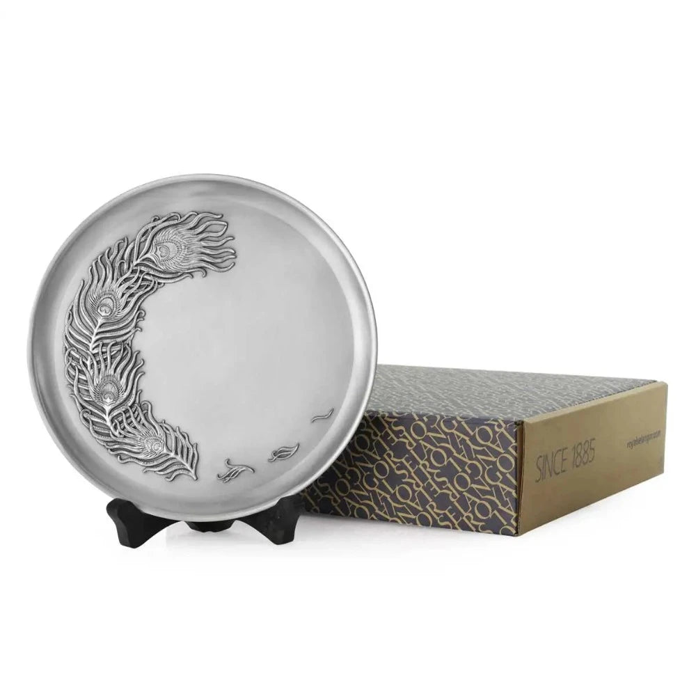 Exquisite Splendor Pewter Decorative Plate