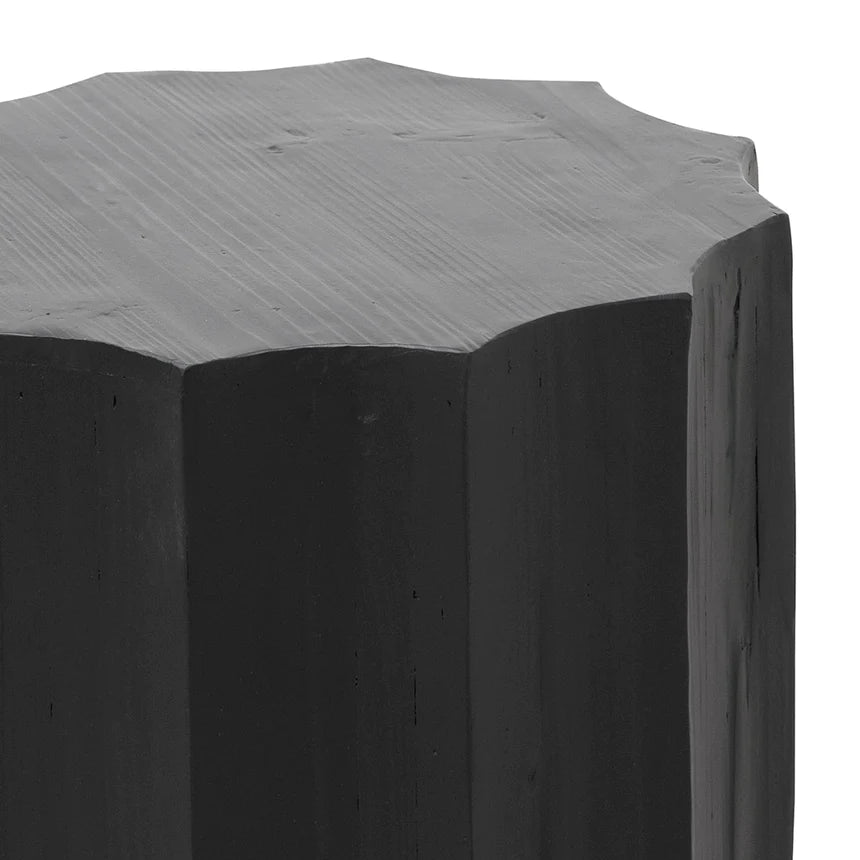 Exquisite Ebony Side Table 40cms - Black