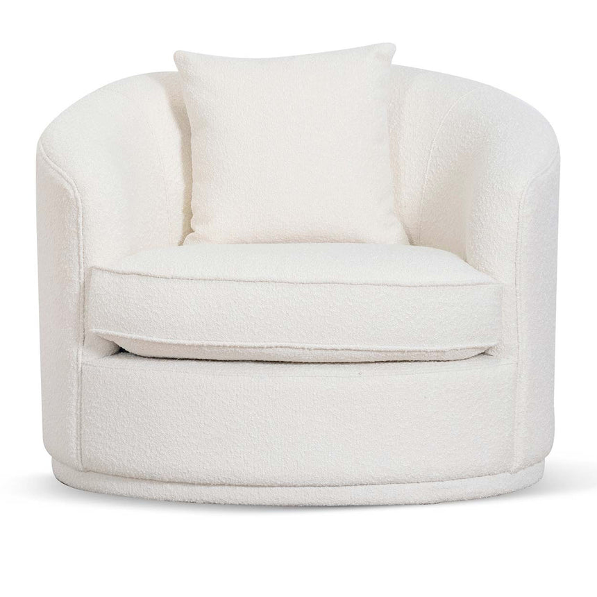 Exquisite Elegance Lounge Armchair - Ivory