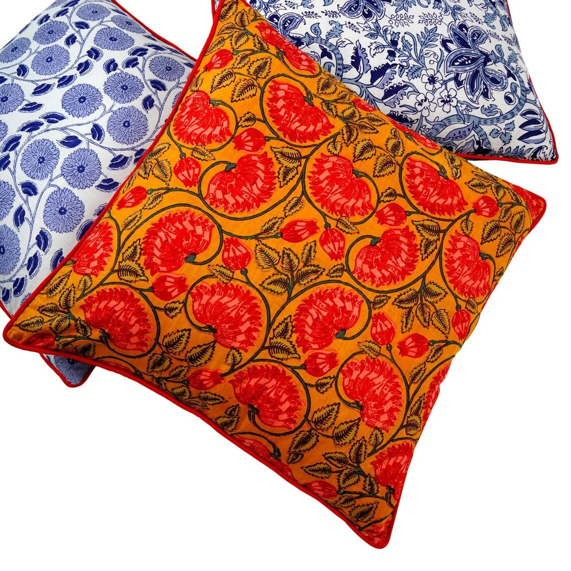 Exquisite Floral Cotton Cushion Cover 50 x 50cms