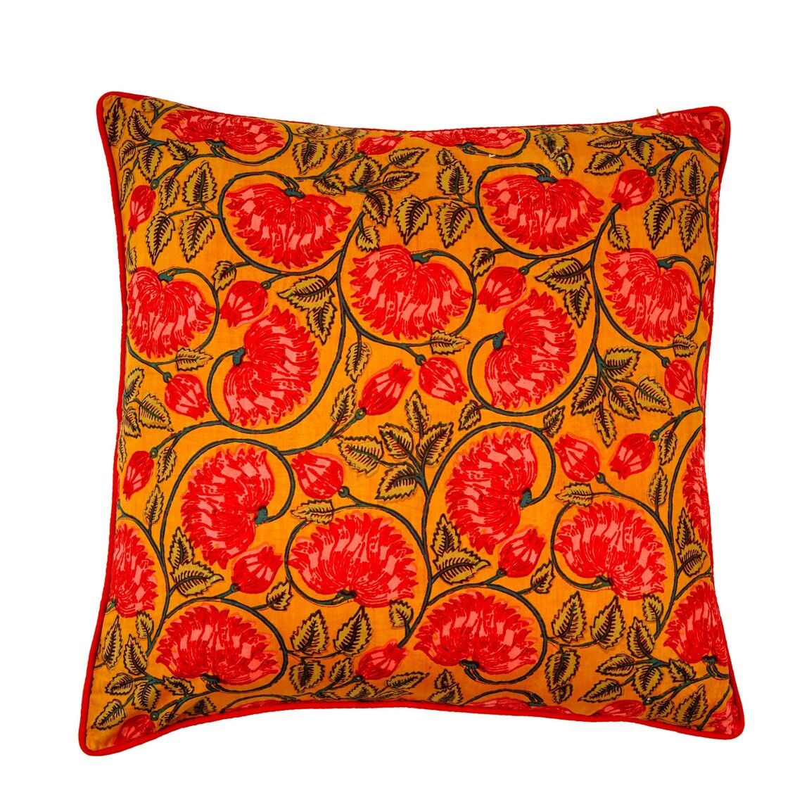 Exquisite Floral Cotton Cushion Cover 50 x 50cms