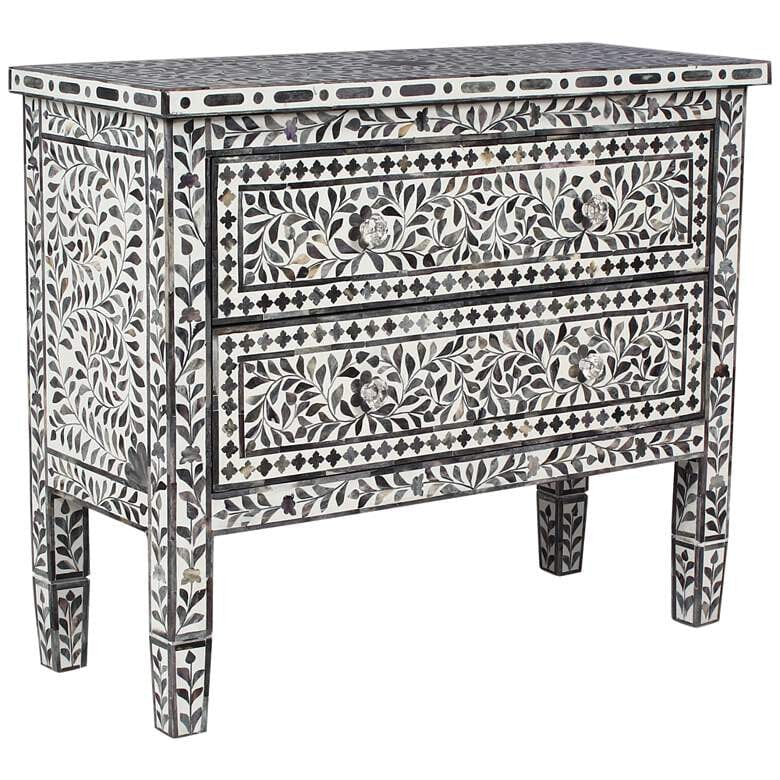 Exquisite Handmade Pearl Chest of Drawers