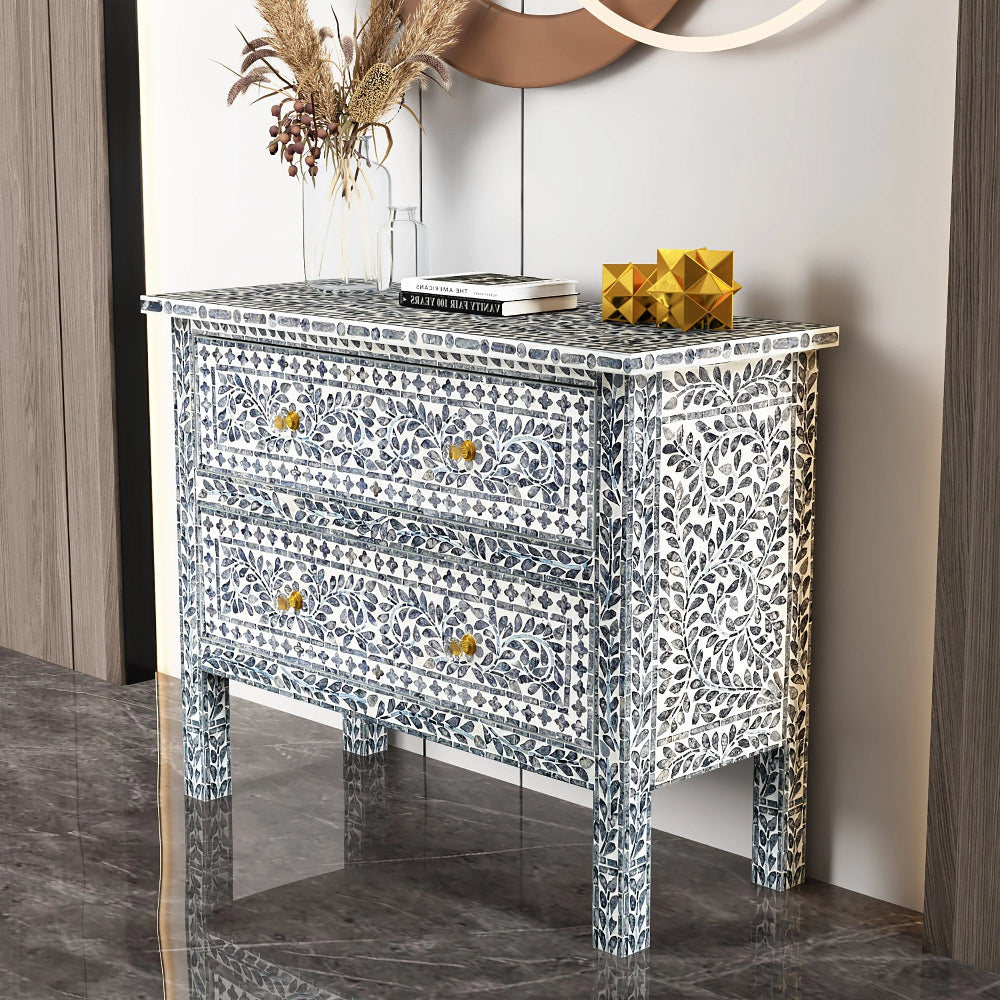 Exquisite Handmade Pearl Chest of Drawers