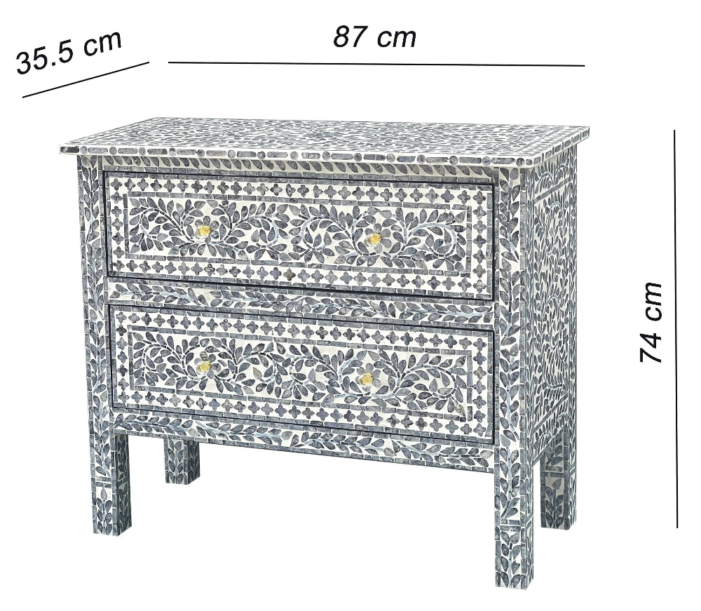 Exquisite Handmade Pearl Chest of Drawers