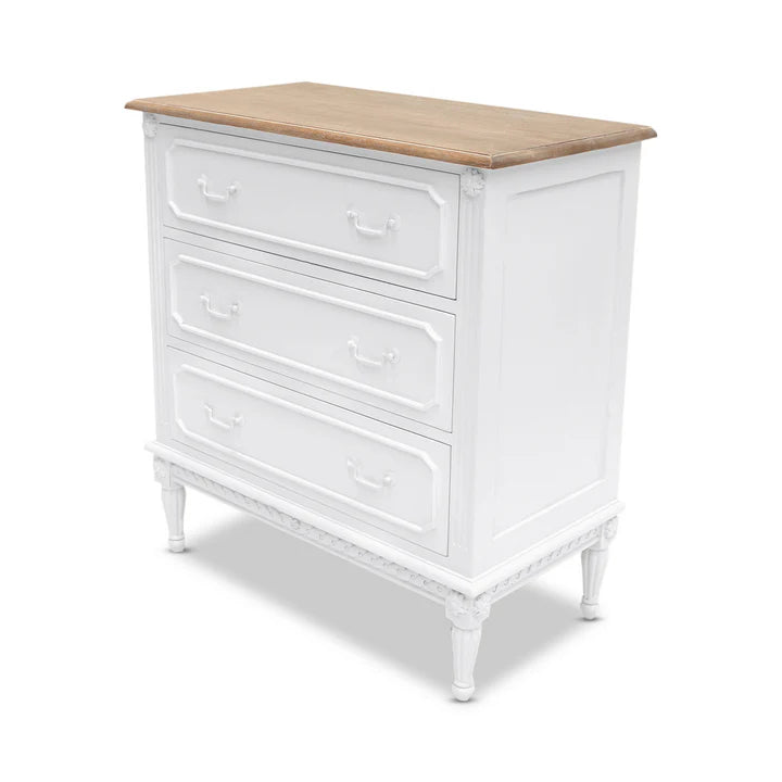 Exquisite Marseille Chest of Drawers - White