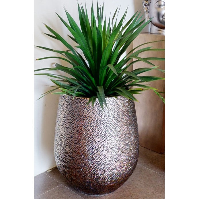 Extra -Large Vibrant Floor Indoor Planter Pot - Dark Gold