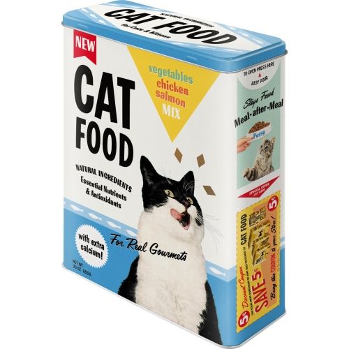 Extra Large Cat Food Tin Storage Box