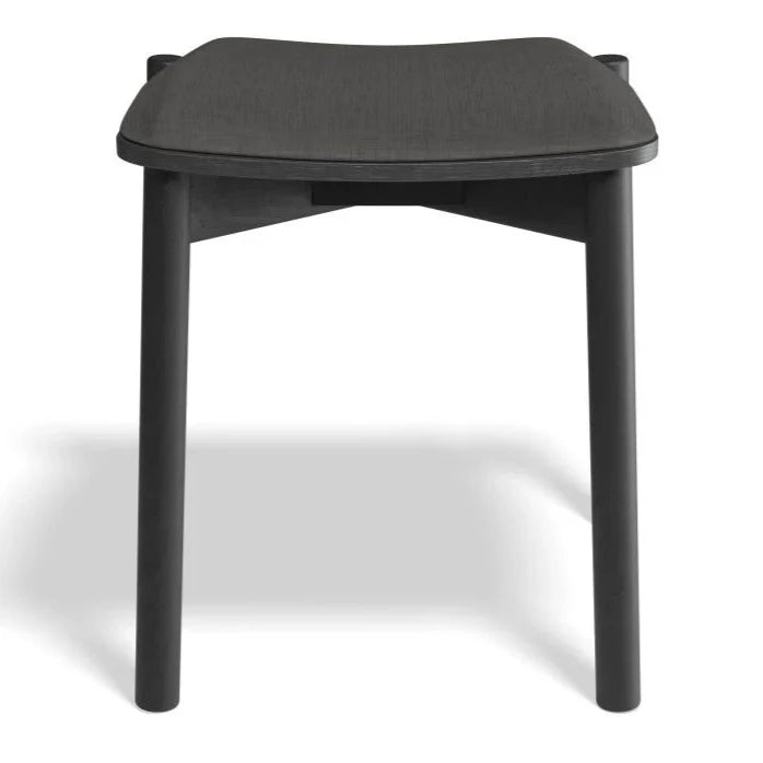 Fabric Cushion Black Low Stool 45cms (Available in 2 Colors)